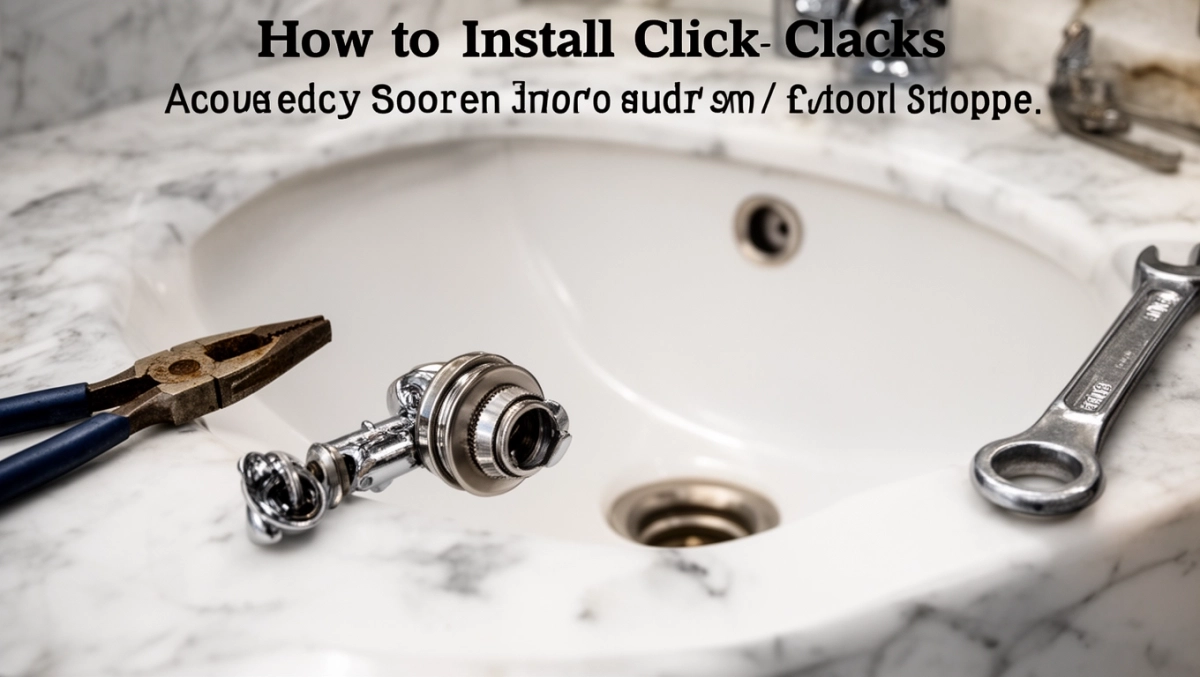 jak zamontować korek klik klak w umywalce