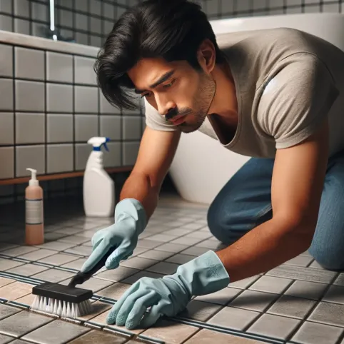 czyszczenie fug w łazience