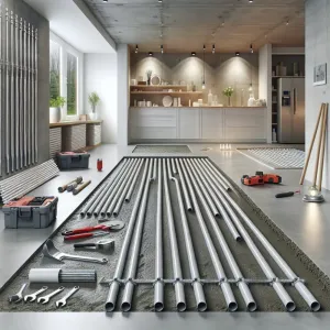 instalacja ogrzewania podłogowego