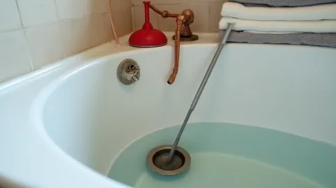 Jak odetkać odpływ w wannie