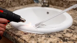 Jak odkleić umywalkę od blatu