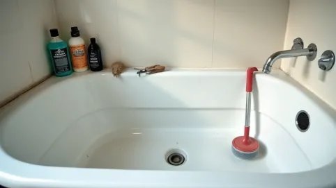 Jak udrożnić odpływ w wannie domowym sposobem