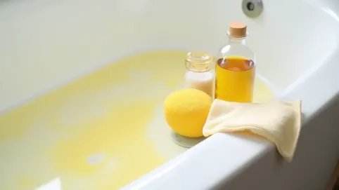 Jak usunąć żółty osad z wanny