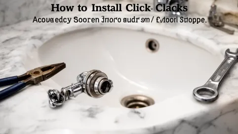 jak zamontować korek klik klak w umywalce