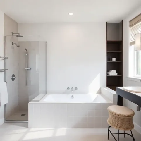 Łazienka z wanną i prysznicem wymiary