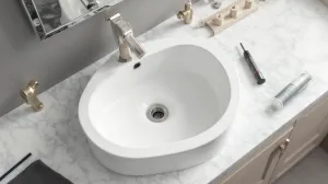 Montaż umywalki nablatowej