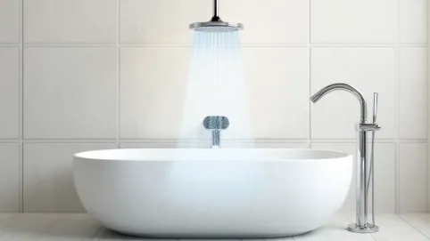 Na jakiej wysokości deszczownica w wannie