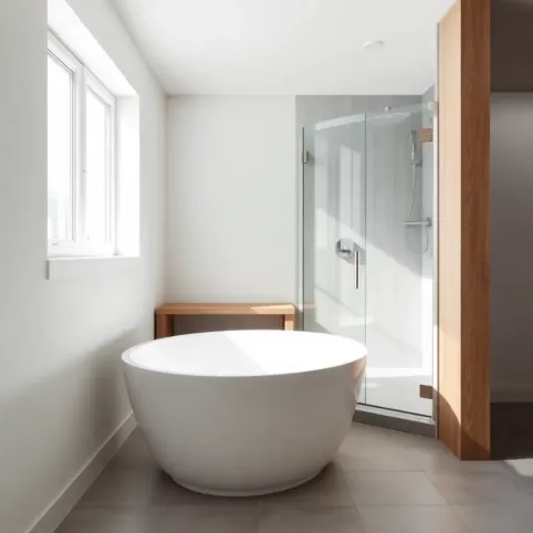Nowoczesne łazienki z wanną i prysznicem